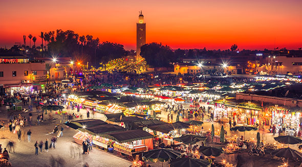 Marrakech -  Jemaa el-Fnaa square